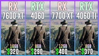 RX 7600 XT vs RTX 4060 vs RX 7700 XT vs RTX 4060 TI  Test in 25 Games [upl. by Akirre580]