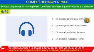 🎓 Test TCF Test dentraînement au TCF Réussir TCF Numéro 12 Partie 1 [upl. by Rap]