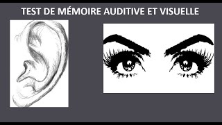 TEST MEMOIRE VISUELLE AUDITIVE 1 [upl. by Shivers233]