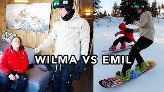 TÄVLINGAR I BACKEN  WILMA VS EMIL [upl. by Ecnahs]