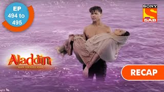 Aladdin  अलादीन  Ep 494 amp 495  RECAP [upl. by Heer]