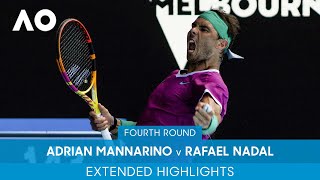 Adrian Mannarino v Rafael Nadal Extended Highlights 4R  Australian Open 2022 [upl. by Sivek]