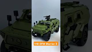 118 DFM Warrior 3 OffRoad Military Vehicle Diecast Model  AllTerrain Protective Model Car [upl. by Nylesor]