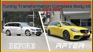 Mercedes E class Estate s212 facelift complete body kit E63 AMG by Tolias Edition [upl. by Crespo]