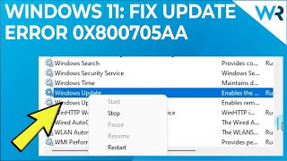 How to fix the Windows 11 update error 0x800705aa [upl. by Paik461]