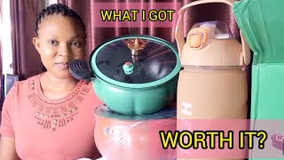 Unbox and Assemble My Totipotent Pot pressure Cooker and Giant Water bottle  VLOGMAS D9 unboxing [upl. by Ennyrb]