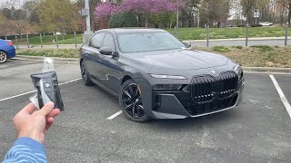 2024 BMW 760i Start Up Test Drive Walkaround POV and Review [upl. by Eanore84]