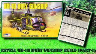 REVELL UH1D HUEY GUNSHIP 132 Scale Build Series Part1 [upl. by Witt]