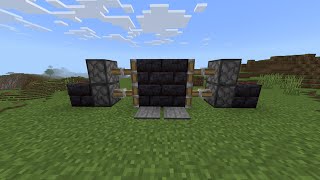 Simple Minecraft Piston Door Java amp Bedrock [upl. by Ameline]