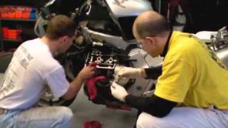 Honda ST1300 left side shim change pt 1 of 2 [upl. by Gaskins]