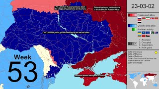 Week 53 Year 2 of the Russian Invasion of Ukraine New Map [upl. by Eilak]