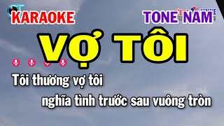 Karaoke Vợ Tôi Tone Nam  Am  Nhạc Sống Siêu Thị [upl. by Jahdai]