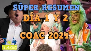 Vuelve la CHIRIGOTA DEL SELU y UN SHERIFF ESPECTACULAR  Día 1 y 2 COAC 2024 [upl. by Maddock]