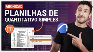 ARCHICAD INICIANTE  COMO CRIAR PLANILHAS DE QUANTITATIVOS SIMPLES AULA COMPLETA [upl. by Anawak942]