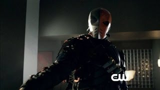 Deathstroke Scene  Arrow 2x11 quotBlind Spotquot [upl. by Suhail339]