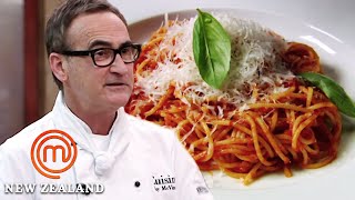 How To Cook The Perfect Italian Tomato Sauce  MasterChef New Zealand  MasterChef World [upl. by Nuarb916]