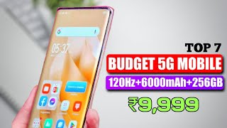 7 best BUDGET 5G mobile under 10000 with 6000mAh256GB120Hz 7 best Cheapest 5G phones under 10000 [upl. by Acirred]