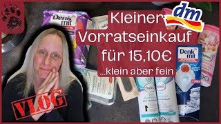 SPAREN günstiger dm Drogerie Vorratseinkauf 1510€ 🥳 VORRAT haul budgetplanung vlog minimalist [upl. by Selin709]