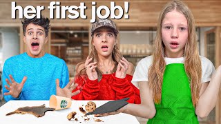 Nastya and her First Job at Brent Rivera and Lexi in 24 HOURS [upl. by Lady]