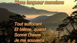 CHANSON DAUTOMNE DE PAUL VERLAINE LISONS LE POEME [upl. by Etiam]