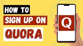 How to Create a Quora Account  Quora Sign Up [upl. by Hacceber]