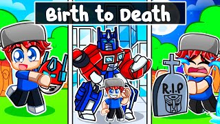 BIRTH to DEATH of a TRANSFORMER in Roblox [upl. by Enyamart]