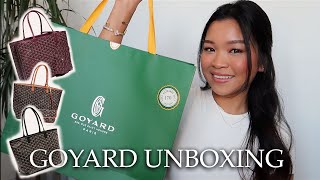 GOYARD UNBOXING  ITS FINALLY HERE [upl. by Odlabu]