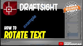 How To Rotate Text In Draftsight [upl. by Bundy]