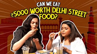 Can We Eat Rs 5000 Worth Delhi Street Food  Ok Tested primevideoin paidpartnership [upl. by Dyanna]