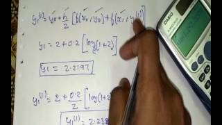 Eulers Modified Method  Rungekutta Second Order Hindi [upl. by Ahsrav]