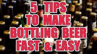 5 TIPS to make BOTTLING your BEER FAST amp EASY  Home Brew [upl. by Chesna]