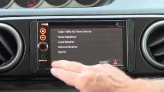 Checking out the JVC KWNT3HDT nav device with HD Radio Technology [upl. by Yelkcub]