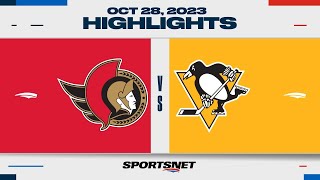 NHL Highlights  Senators vs Penguins  October 28 2023 [upl. by Faye457]