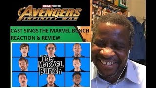 Avengers Infinity War Cast Sings The Marvel Bunch Reaction amp Review [upl. by Modeerf]