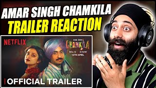 Amar Singh Chamkila  TRAILER Reaction  Diljit Dosanjh  REEACT [upl. by Dalenna]