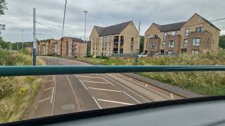 Bus Ride First Sheffield BP1 Tram Replacement Herdings Park to Fitzalan Square Volvo B9TL 5824 [upl. by Llehsyt]