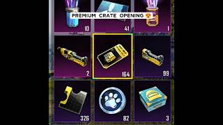 120 Premium Crates Opening 😍 Luckiest Crate Opening pubgmobile pubg [upl. by Nahtaoj]