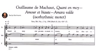 9 Music of the Middle Ages Isorhythmic motet de Machaut [upl. by Aninotna]