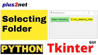 Tkinter filedialog askdirectory to show dialog window to select directory amp return path as string [upl. by Laekim]