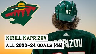 Kirill Kaprizov 97 All 46 Goals of the 202324 NHL Season [upl. by Dloreg]