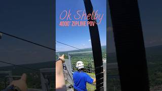 We tried the 4000 Zipline at Camelback Resort shorts shortsfeed shortsvideo zipline poconos [upl. by Noach]