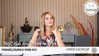 1  7 Temmuz Haftalık Burç Yorumları  Hande Kazanova ile Astroloji [upl. by Senn]