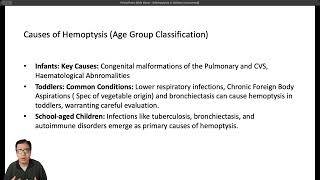 Hemoptysis in Children Causes classification and management [upl. by Wales]