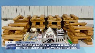 Tráfico de Drogas Mais de 100 Barras de Maconha Apreendidas e 2 Presos no Caravelas em Ipatinga [upl. by Eeluj826]