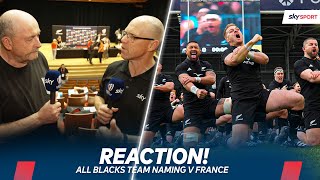 All Blacks team naming REACTION with Jeff Wilson amp Grant Nisbett  NZ v France  Rugby World Cup [upl. by Claudine868]