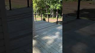 Deck with Custom Cable Railing JesusisKing [upl. by Iahs45]