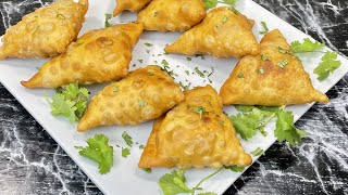 LA RECETTE 100 MAISON DES SAMOSSA VÉGÉTARIENS  Recette Indienne facile et rapide 🇮🇳 [upl. by Monie]