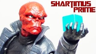 Marvel Legends Red Skull Infinite Series Winter Soldier Mandroid BAF Wave Figure Review [upl. by Inafit]