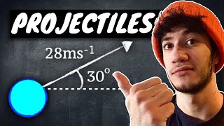 Projectiles  ALevel Maths [upl. by Yknarf]