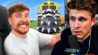 Train vs Lamborghini  Ludwig Reacts [upl. by Tim]